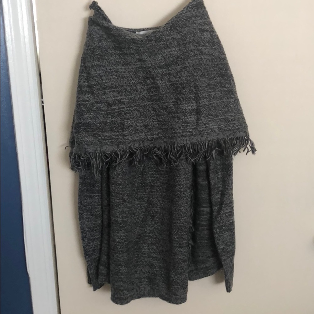 Knox Rose Gray Off the Shoulder Sweater